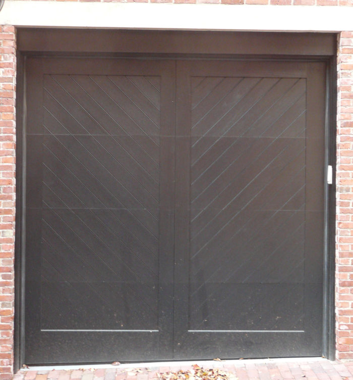 Barn-style swing door with no glass