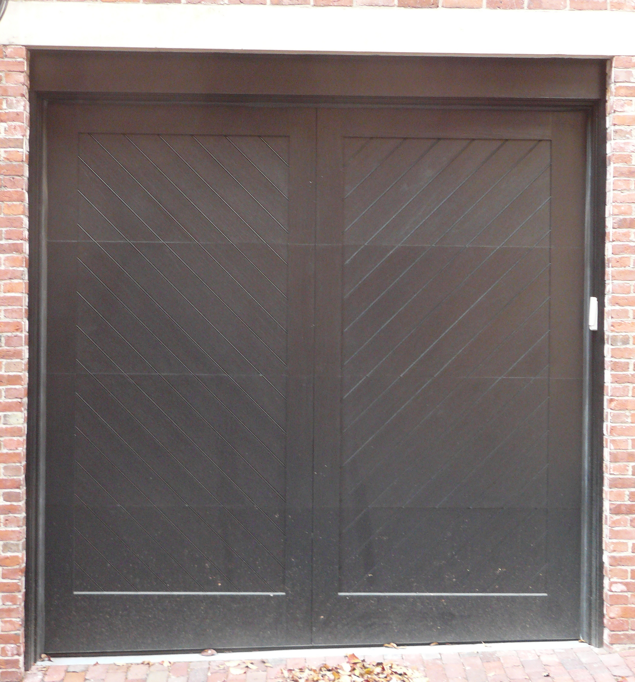 Barn-style swing door with no glass