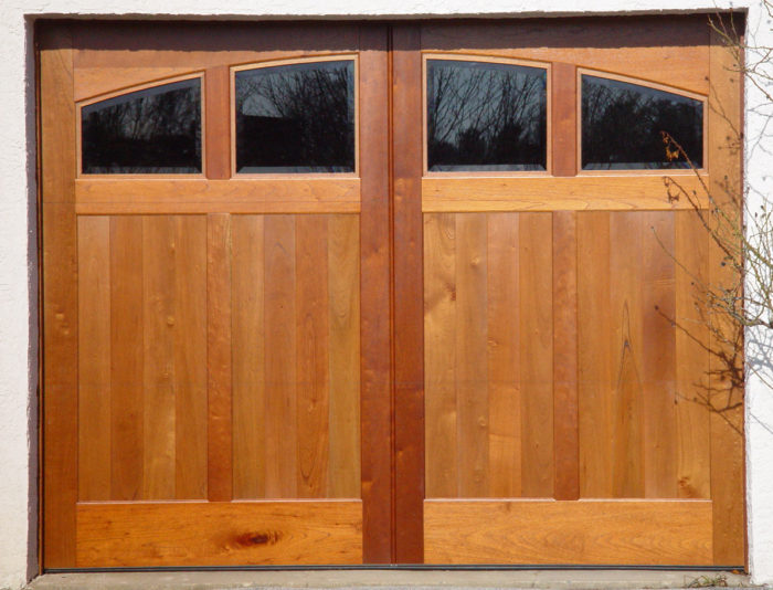 Swing-style door with 4 mullioned (divided) lites
