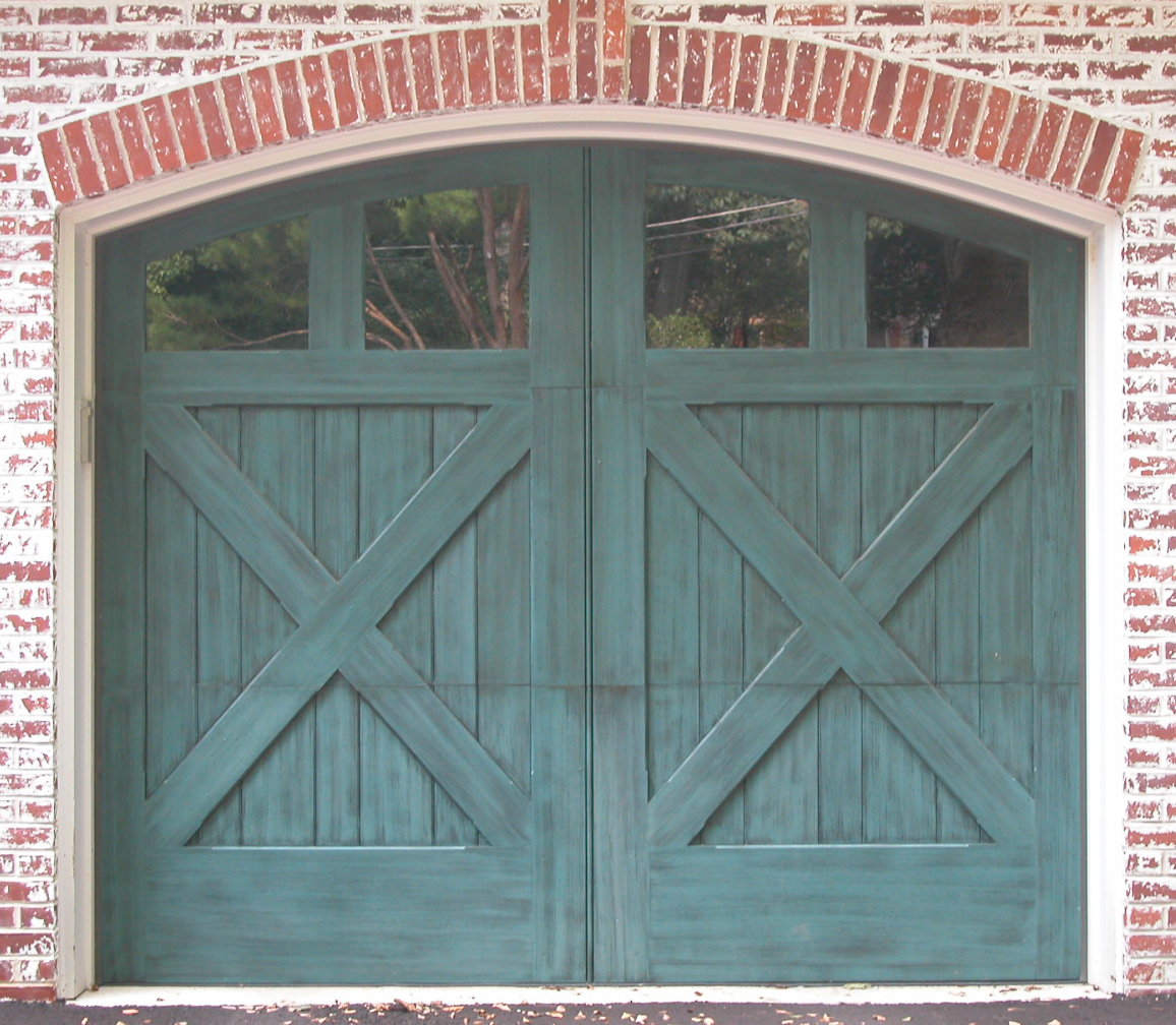 Custom swing style door with 4 mullioned lites