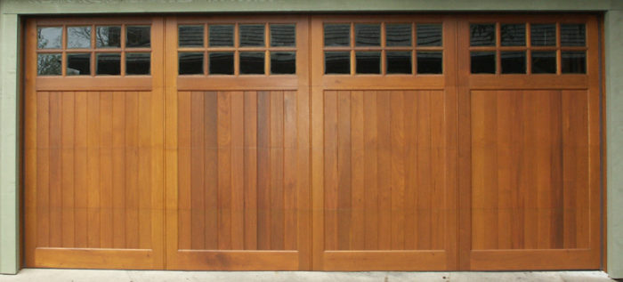 Beautiful, stained wood door