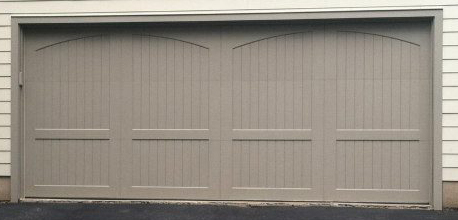 Double barn-style door with a double arch top