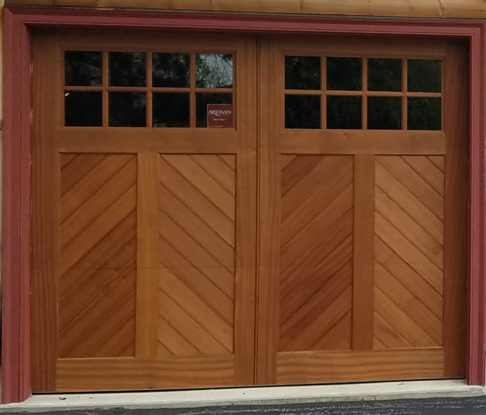 swing style garage door