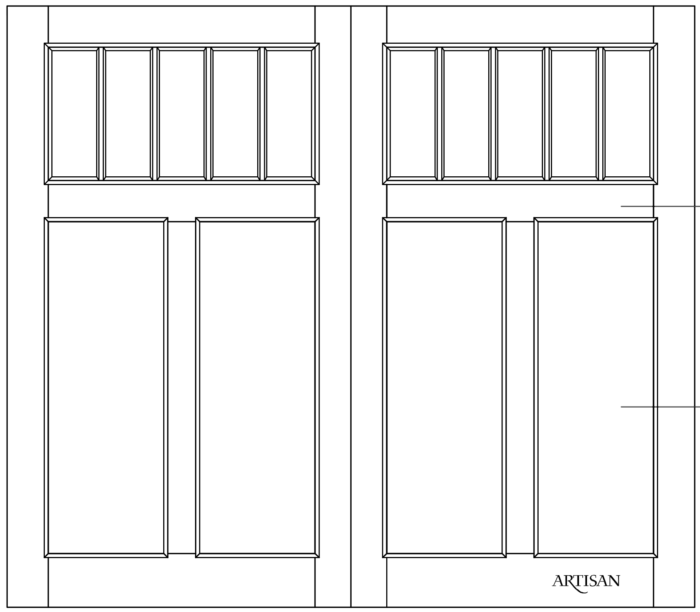 Sketch of swing style with 10 lites