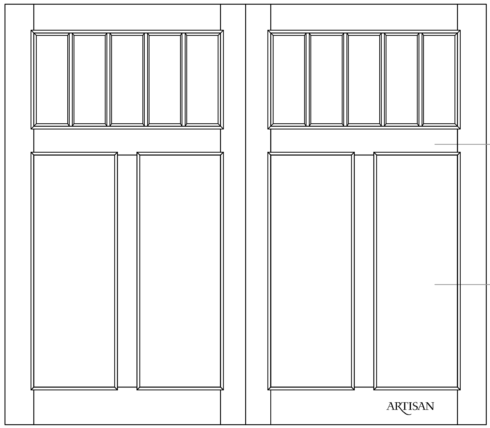 Sketch of swing style with 10 lites
