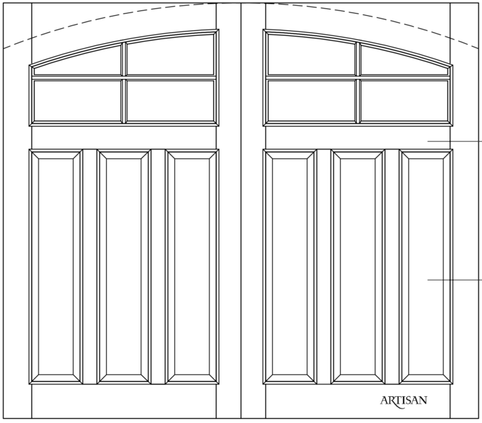 Sketch of swing style with 8 lites