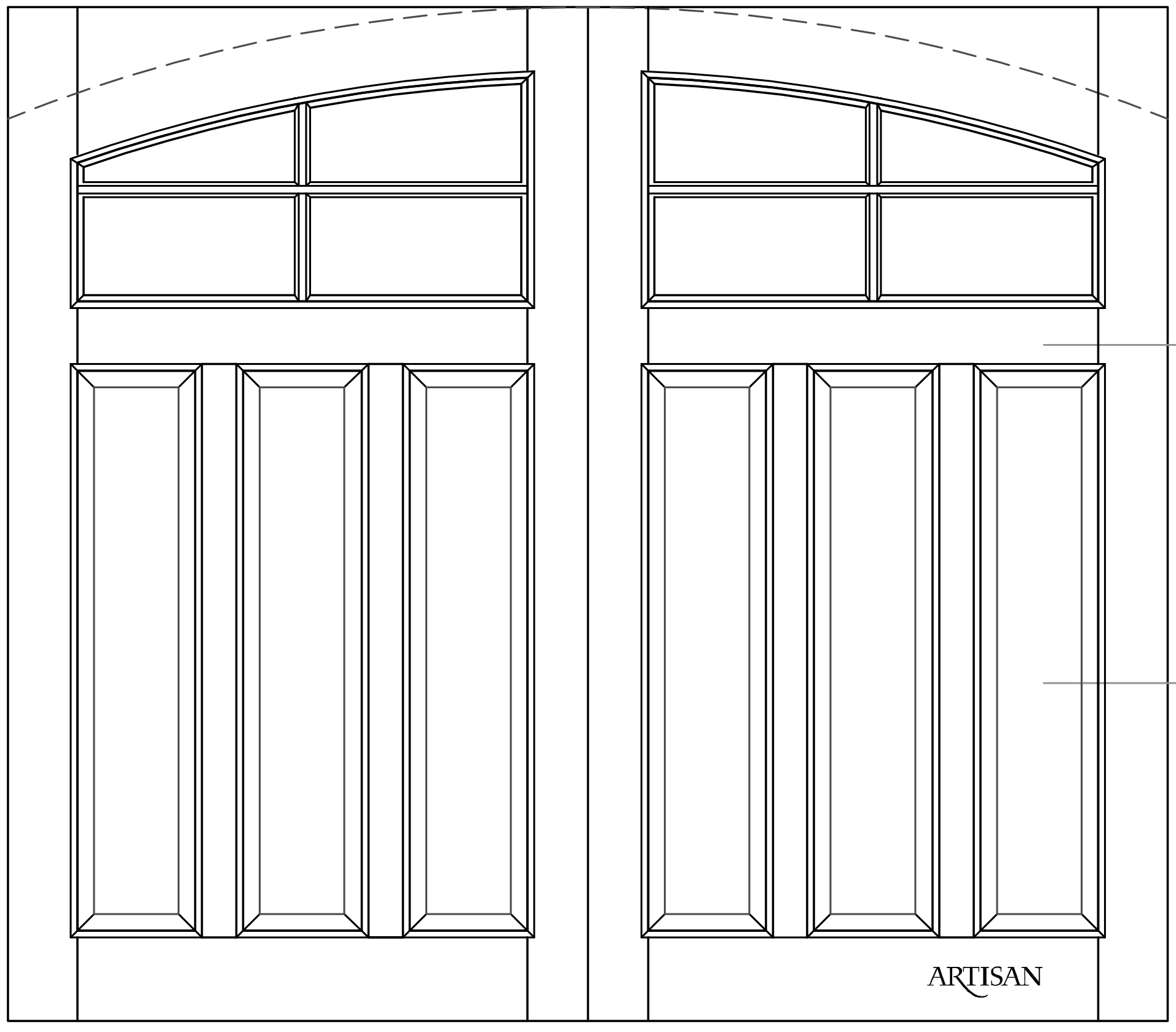 Sketch of swing style with 8 lites