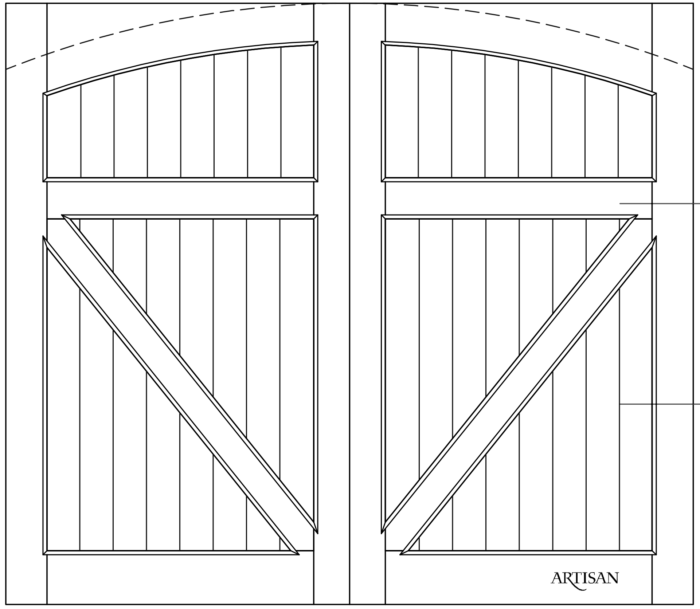 Swing style door sketch