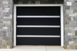 modern strip garage door