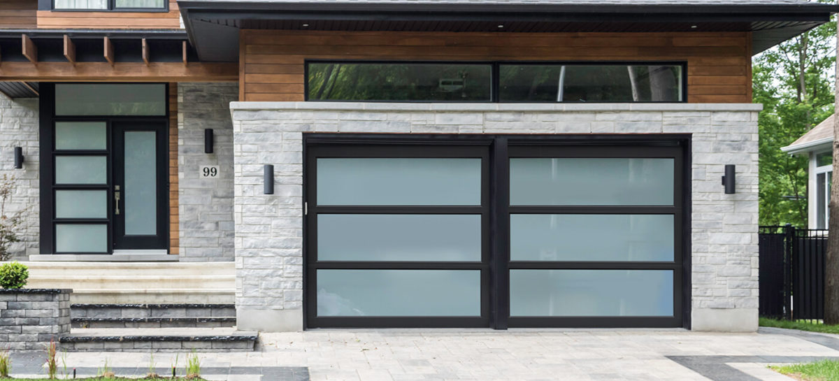 Modern Glass Garage Doors Panorama, How Much Do Glass Garage Doors Cost