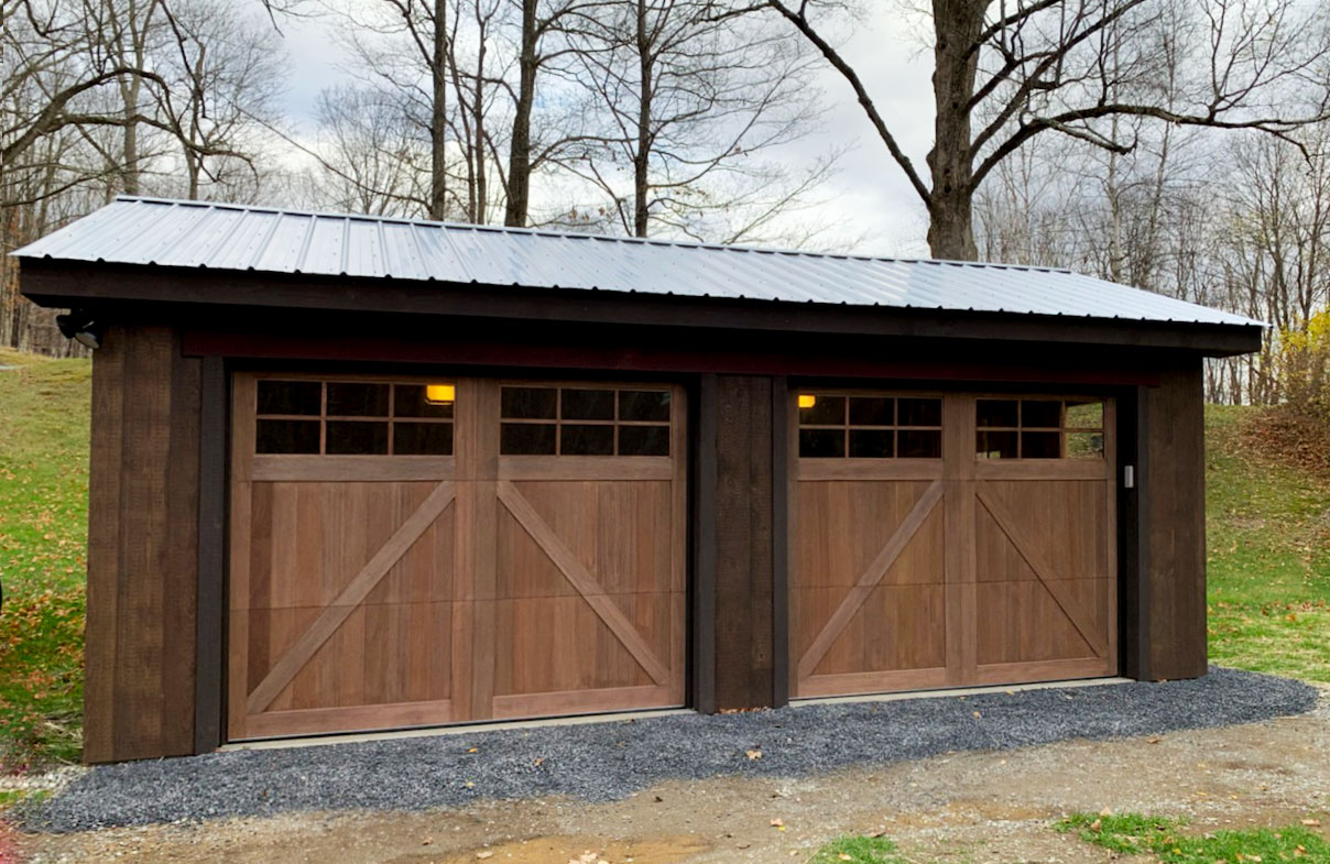 Custom Wooden Garage Door - Medallion From Artisan