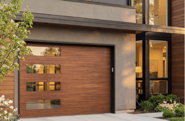 Icon composite wood garage door