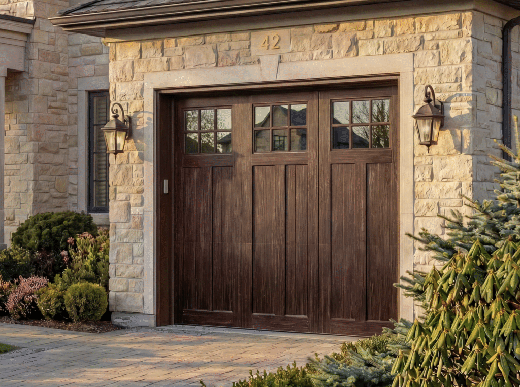 ICON wood composite garage door