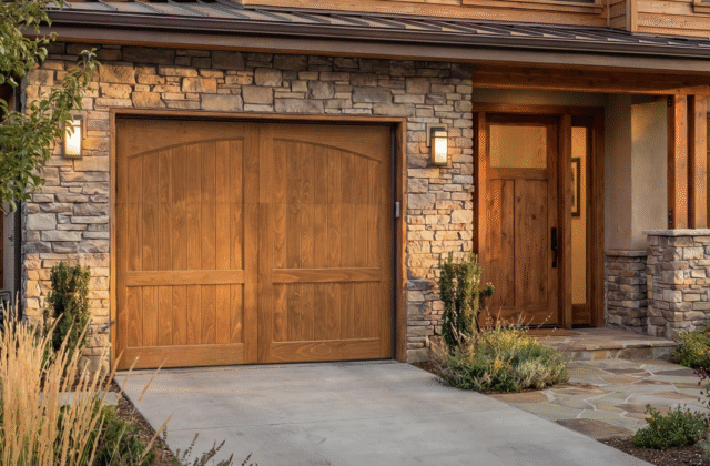Timberlife accoya wood garage door