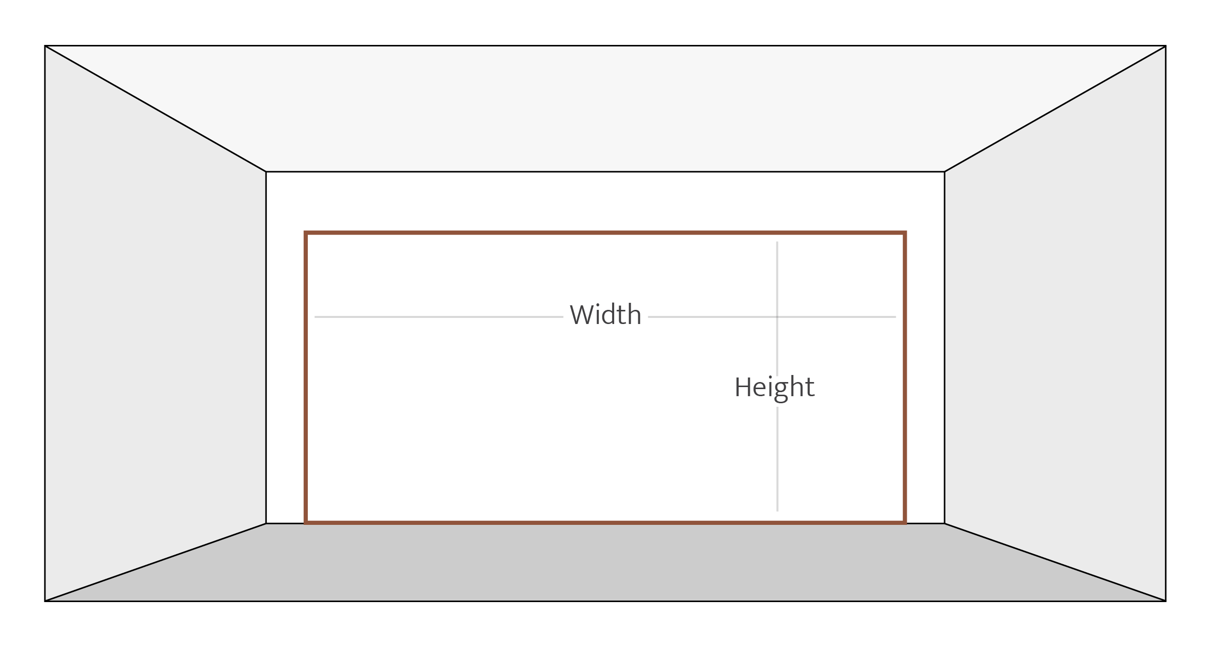 Measure the height and width of your door.