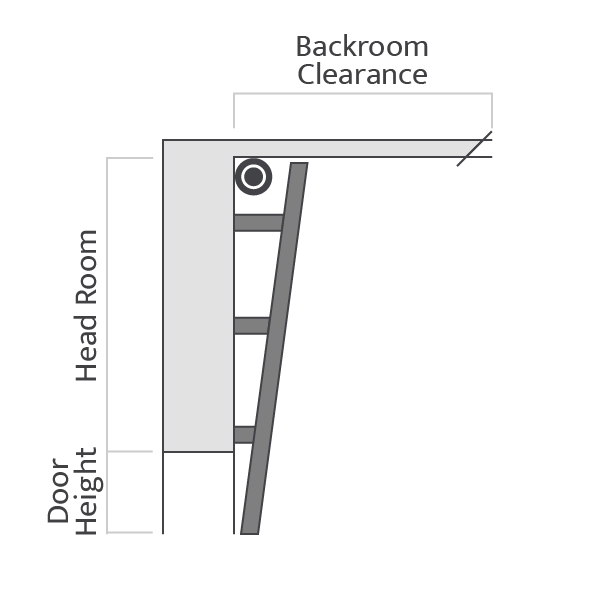 Vertical lift garage door track