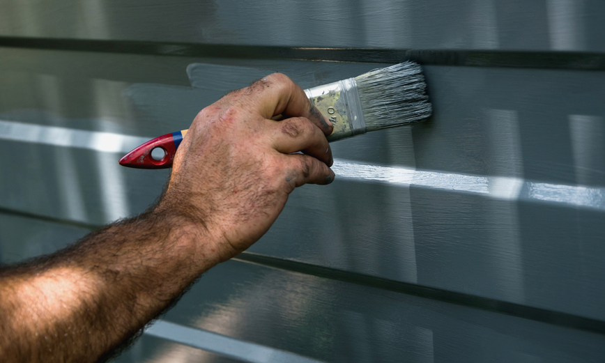 Use touch-up paint or stain to fix any issues you see during your inspection.