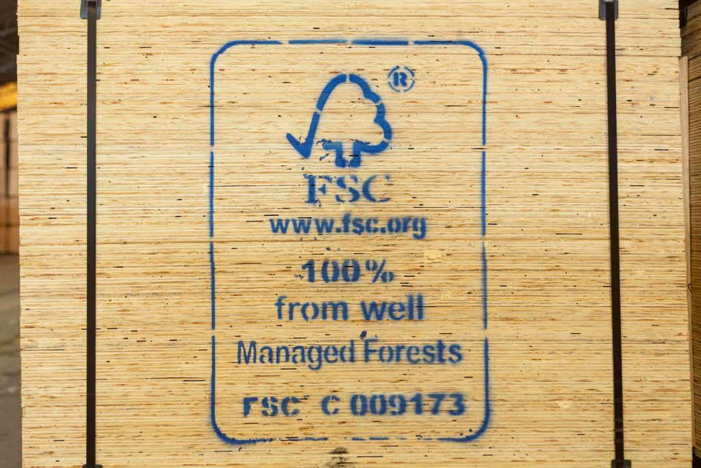 FSC certified wood.