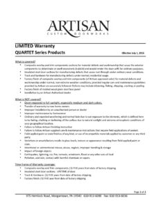 WARRANTY Quartet Apr 2025 pdf